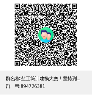 盐工统计建模大赛！坚持到底！群聊二维码